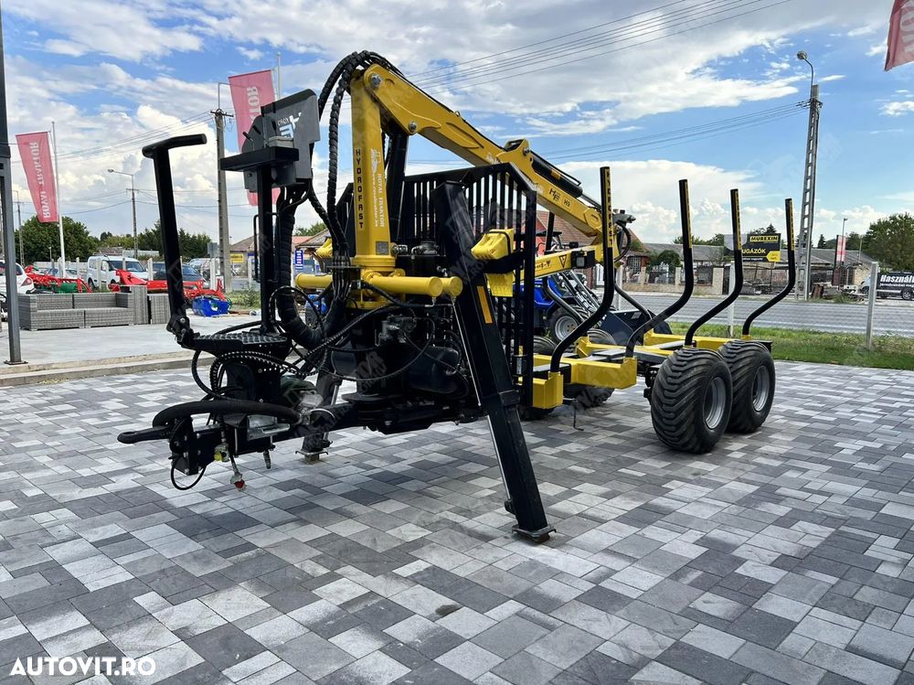 Alta HYDROFAST H9 pentru transportul buștenilor, cu macara de 5 metri - 2