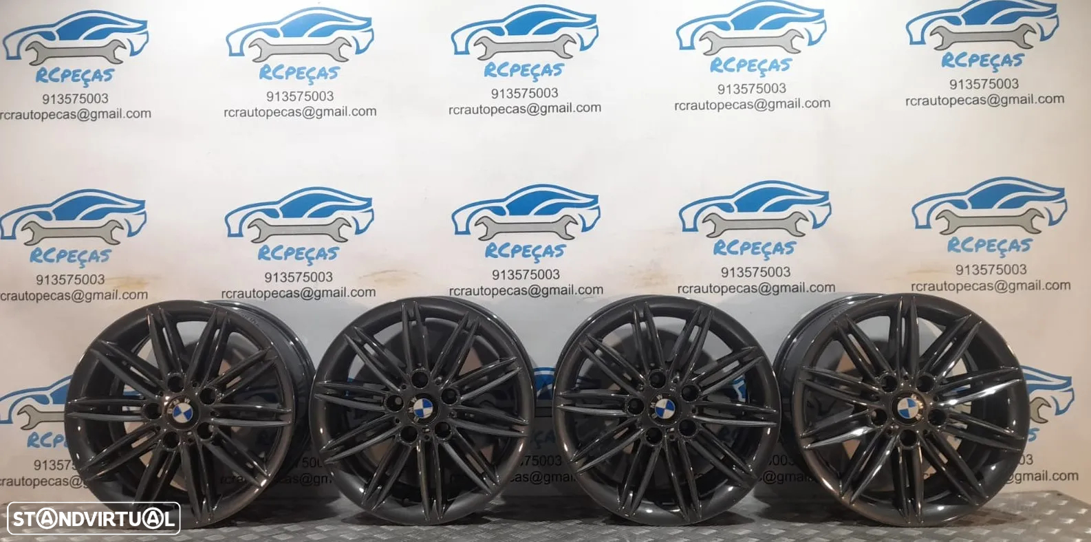 - JANTES BMW PACK M STYLE 207 207M 17 POLEGADAS 7.5J ET47 5X120 SERIE 1 E81 E82 COUPE E87 E88 CABRIO ORIGINAIS - 9