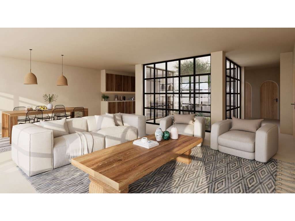 Terreno com projeto aprovado moradia V3 com piscina no Carvalhal - Grande imagem: 3/6