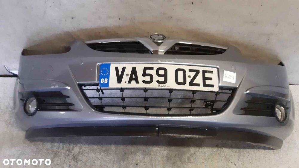 ^ ZDERZAK PRZÓD PRZEDNI OPEL CORSA D Z163 SZARY PDC CZUJNIKI HALOGENY - 1