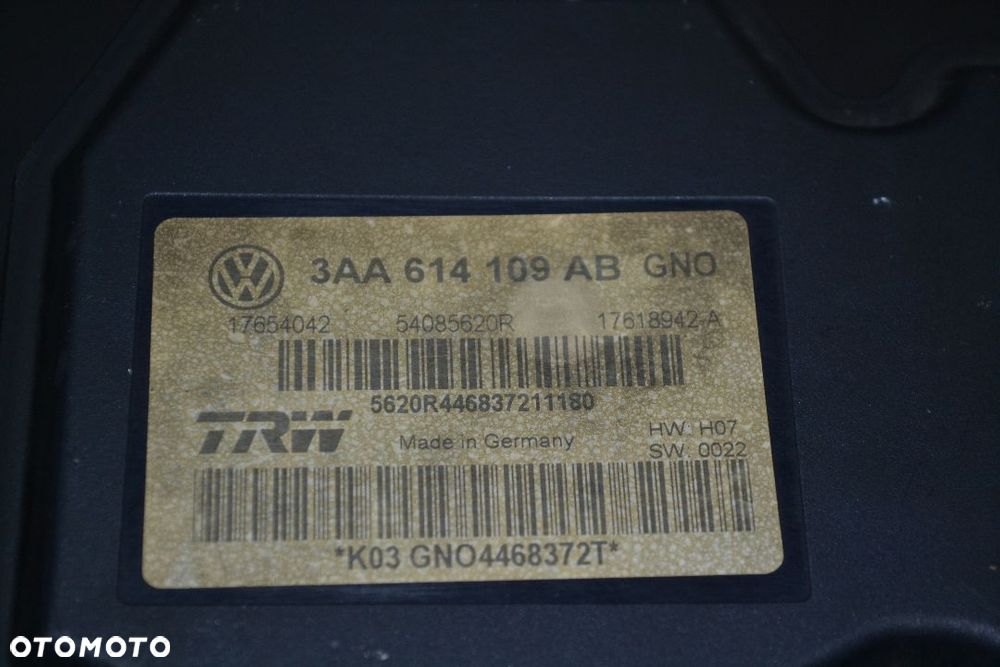 VW PASSAT B7 CC POMPA ABS 3AA614109AB - 2