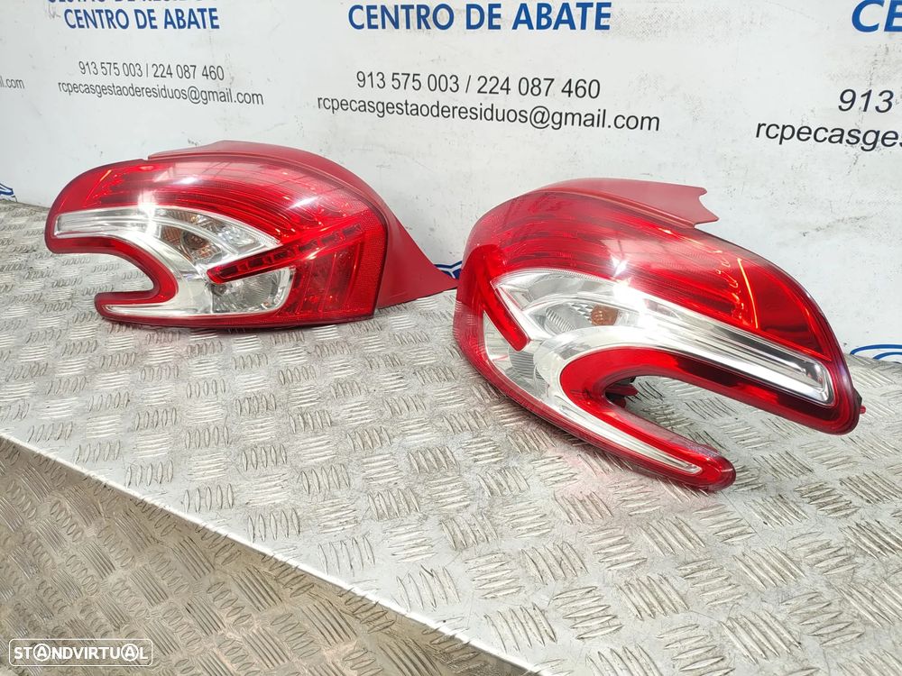 Farolins traseiros trás esquerdo direito LED originais Peugeot 208 Mk1 Fase 1 de 2012 a 2015 - 3