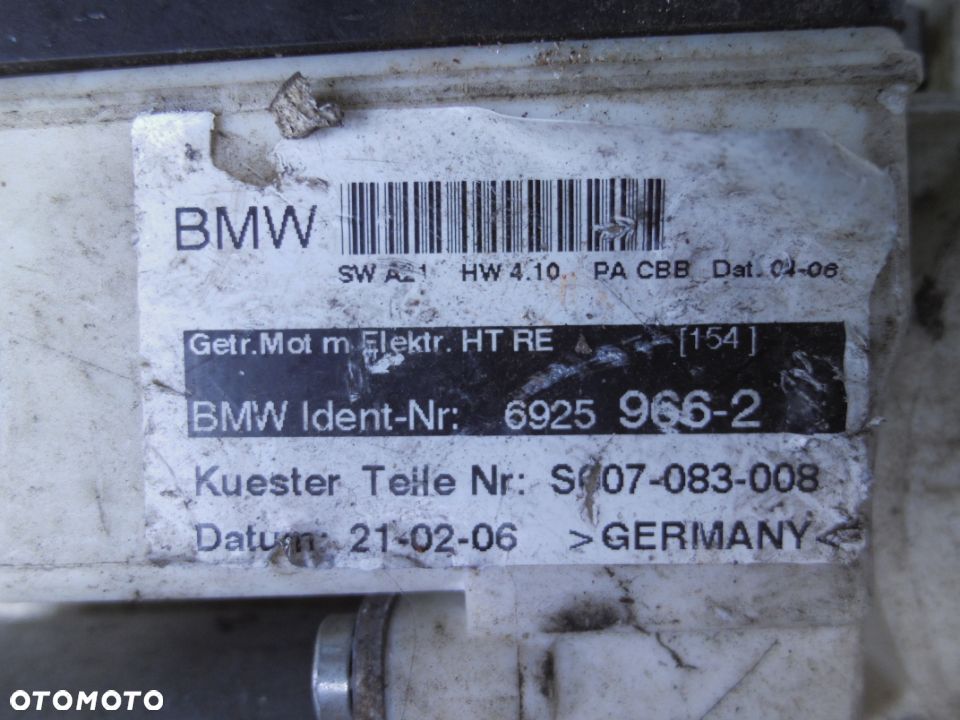 BMW X3 MODUŁ SILNICZEK SZYBY PRAWY TYLNY 69259662 - 2