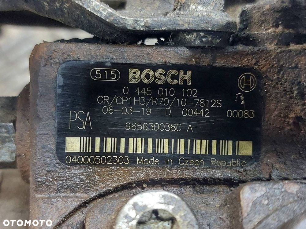 POMPA WTRYSKOWA + WTRYSKIWACZE FOCUS MK2 1.6 TDCI 9656300380 0445110239 - 2