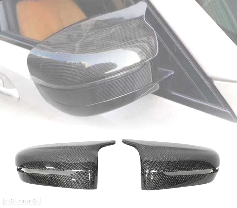 CAPAS DE ESPELHOS RETROVISORES BMW G20 19- LOOK M4 CARBONO - 1