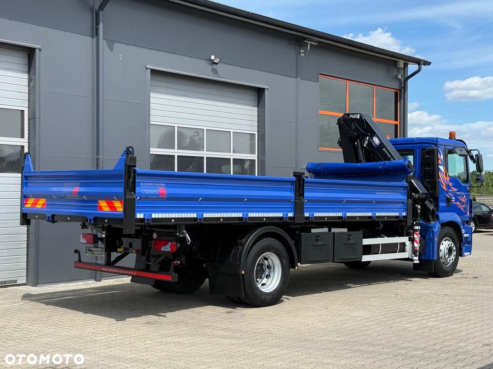 MAN MAN TGM TGL TGS 18.250 // Klimatyzacja / Kiper 6,55 m !!  // wywrotka 3-S + HDS HMF 1420 - K2 // budowlanka // energetyka //żuraw dzwig kran crane // Świeżo sprowadzony!! - 8