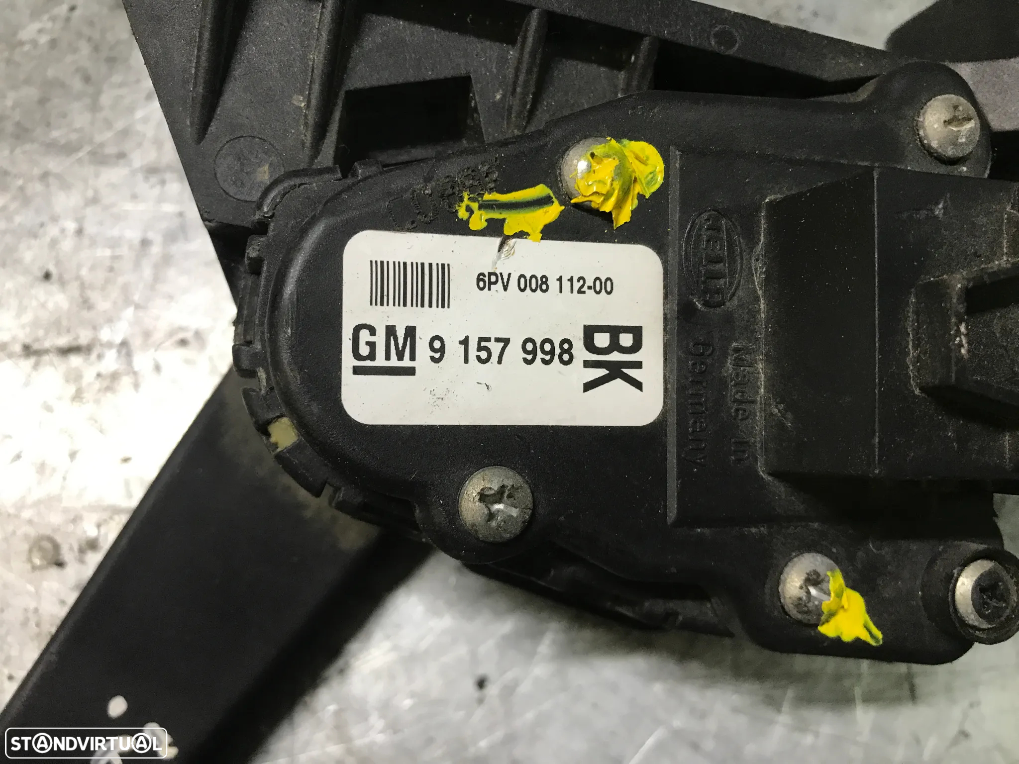 PEDAL ACELERADOR OPEL ASTRA H 04-09 REF. 9157998 - 2
