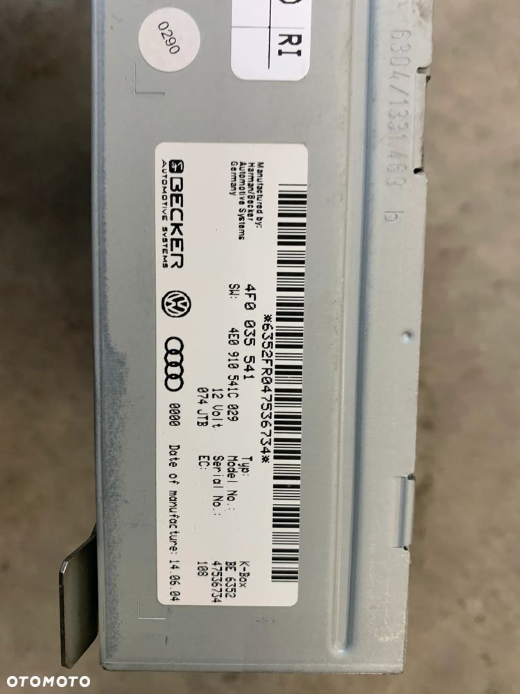 tuner moduł radia 4F0035541 A6 C6 3.0 TDI BMK - 2