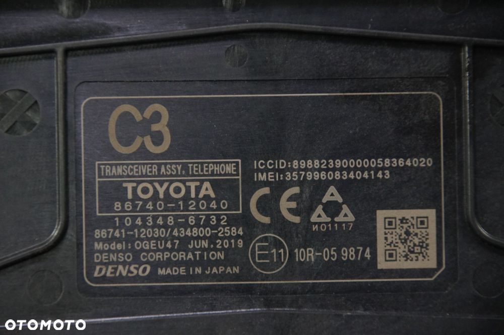 MODUŁ TOYOTA COROLLA E21 TELEFONU 86740-12040 - 3