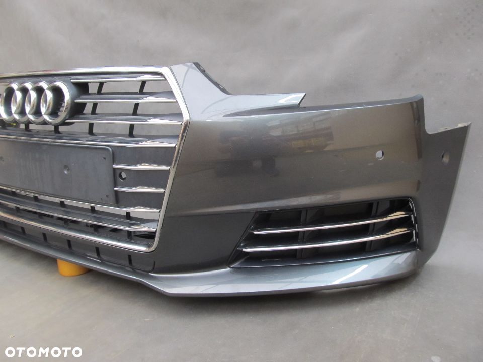 Zderzak przedni Audi A4 B9 15 - 19 Pdc-6 + Atrapa Lakier LZ7S - 10