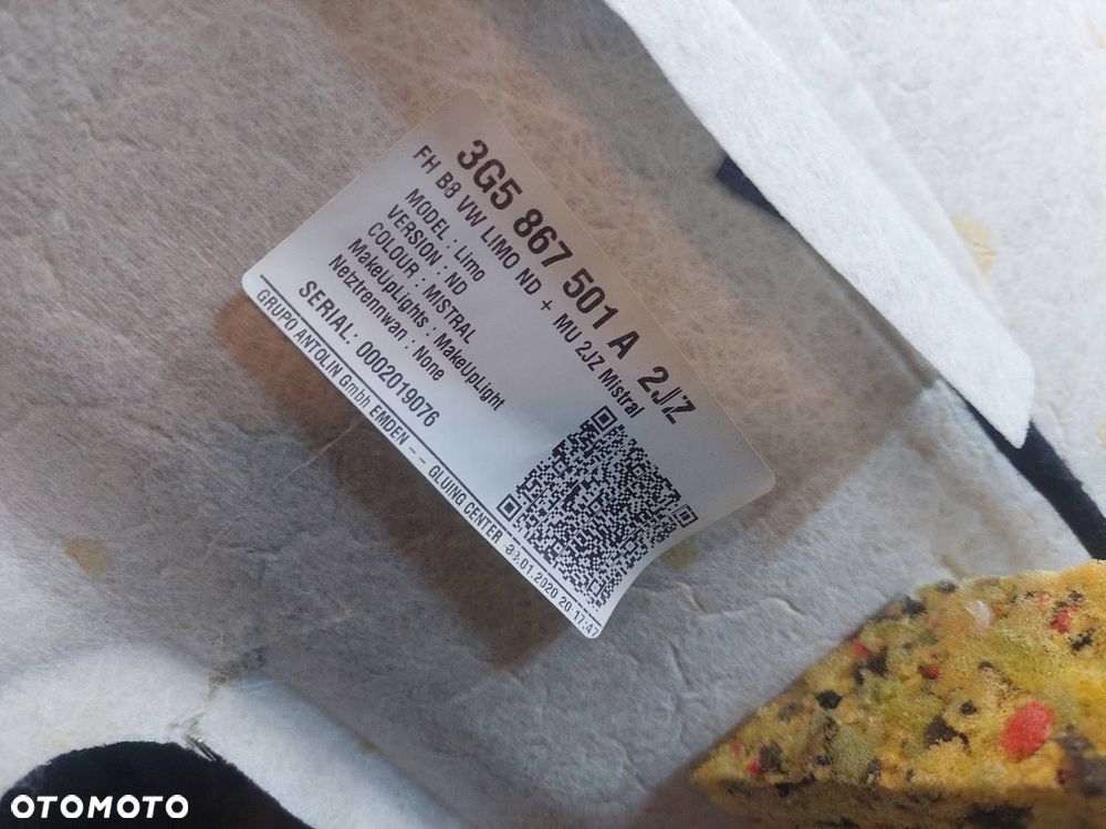 PODSUFITKA VOLKSWAGEN PASSAT B8 LIFT SEDAN 3G5867501A - 5