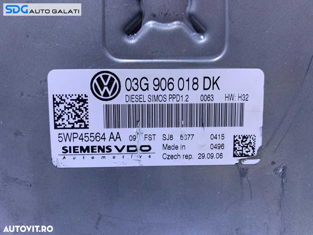 ECU Calculator Motor Seat Leon 1P 2.0 TDI BMN 2006 - 2010 Cod 03G906018DK 5WP45564AA - 2