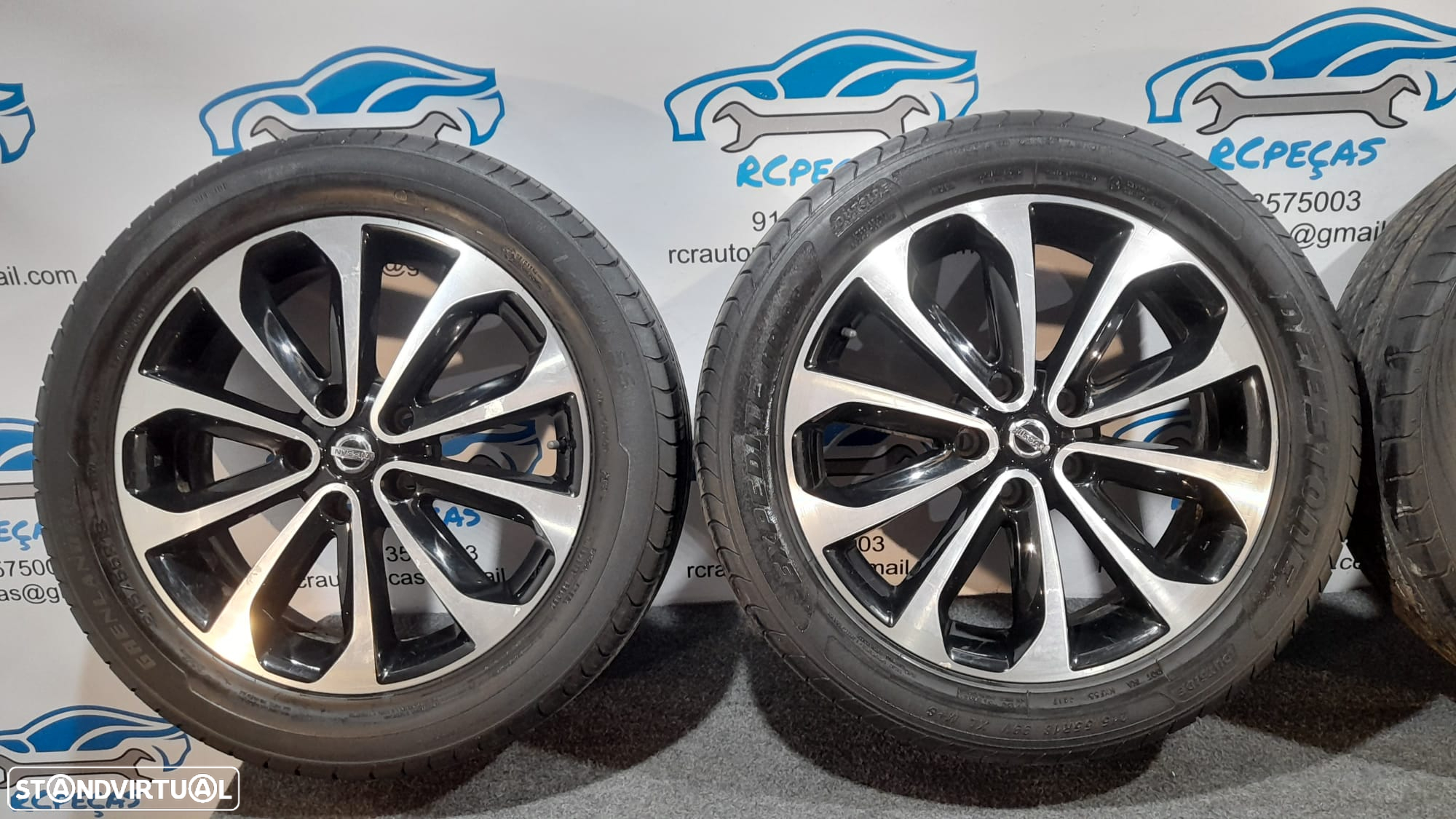 JANTES ORIGINAIS NISSAN QASHQAI TEKNA I 1 MK1 J10 NJ10 JJ10E 18 POLEGADAS 6.5J ET40 5X114.3 JUKE - 5