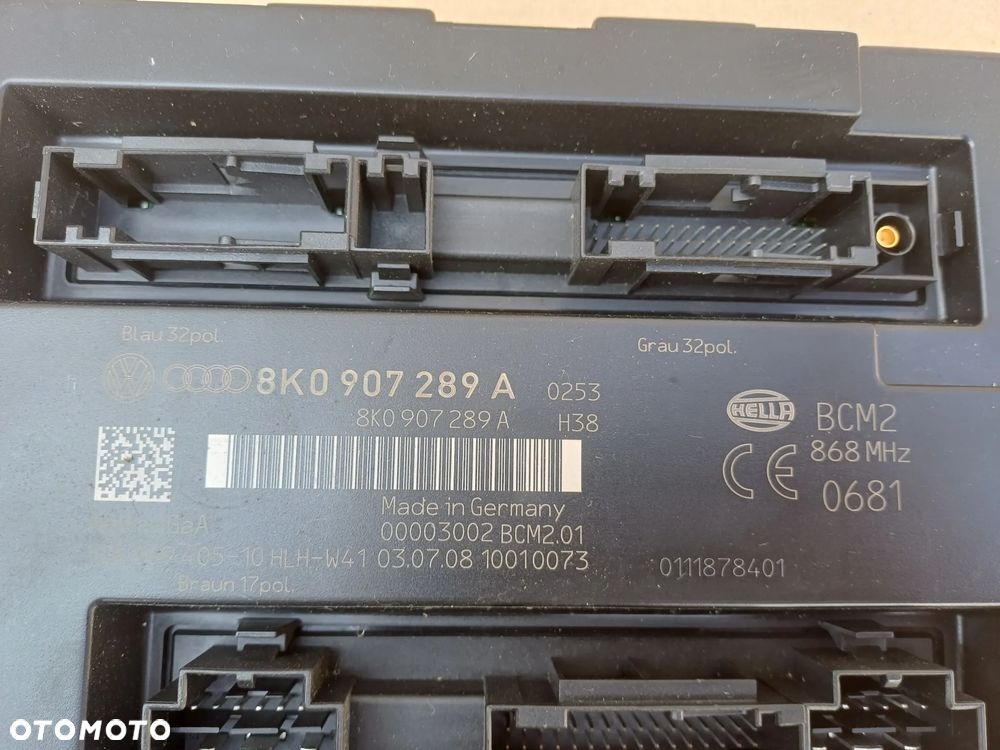 Audi A5 8T Moduł komfortu 8K0907289A - 2