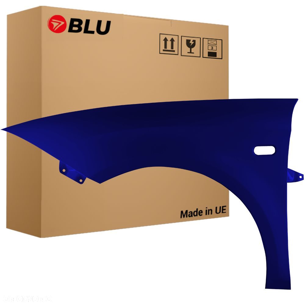 BLU Błotnik SEAT LEON II 2 1P1 LW5U lewy przód niebieski 2005-2012 BlauAda - 1