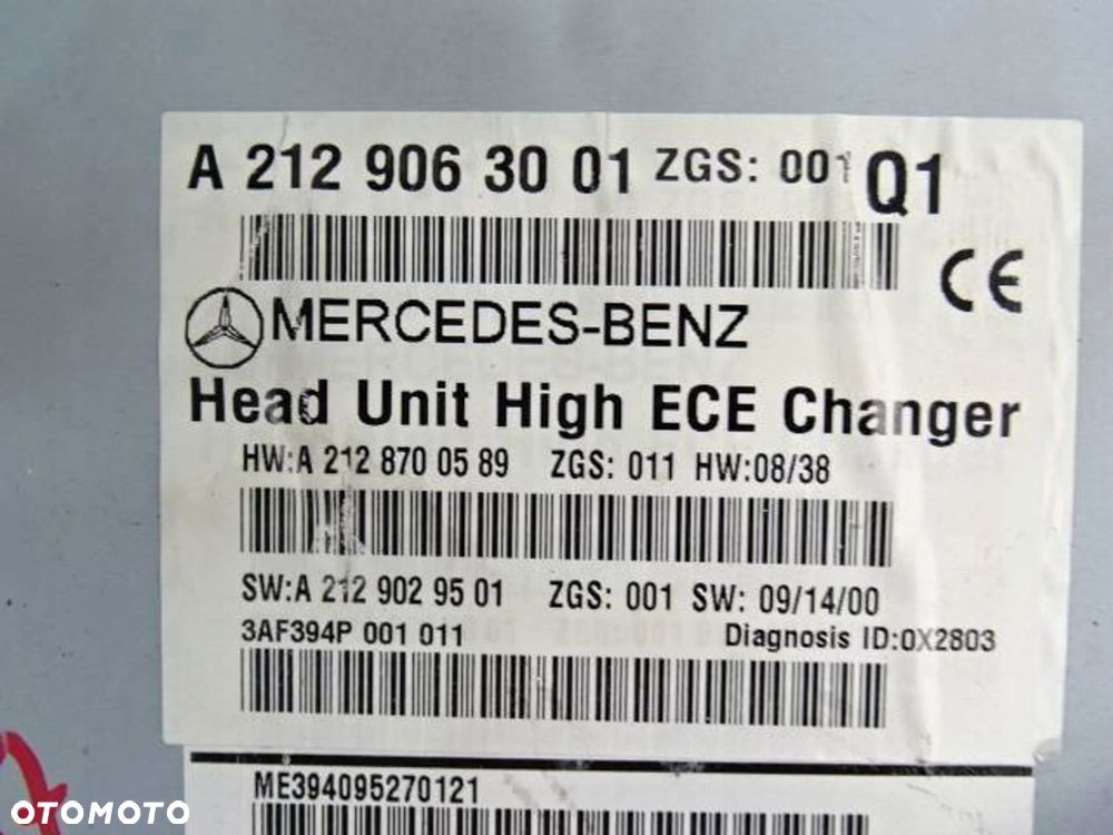 radio cd nawigacja mercedes c207 w207 - 2