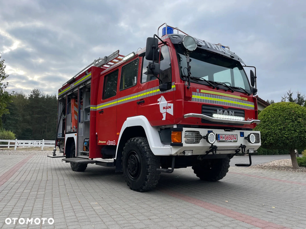 MAN Straż Pożarna 4x4 Super koło Reduktor 2500 L Woda Piana BANDAE CNBOP