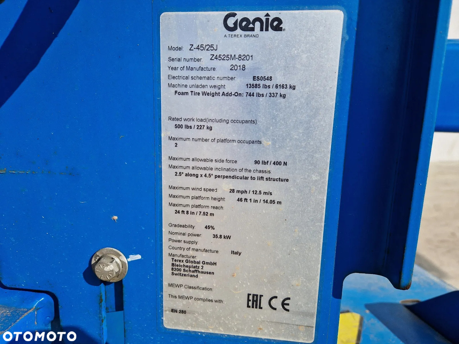 Genie GENIE Z45/25J, ROK 2018, M431 - 9