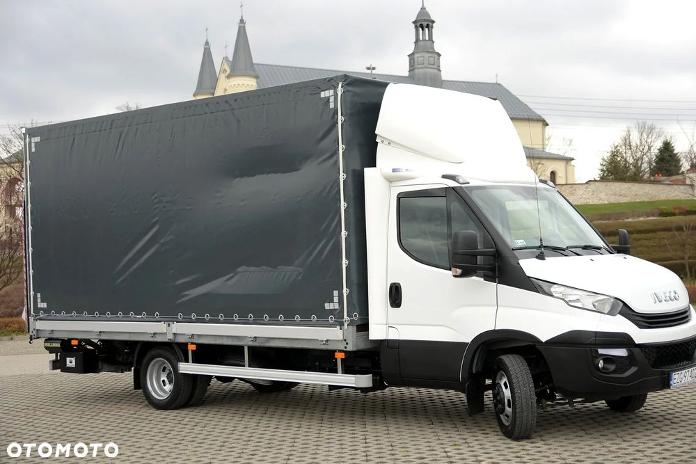Iveco DAILY 50-180 * BURTO-PLANDEKA + WINDA DHOLLANDIA 1TONA* Salon PL PRZEBIEG 50TYS KM - 10