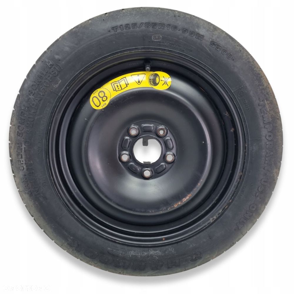 KOŁO DOJAZDOWE Ford C-Max Focus Mk2 II 125/90 R16 5x108 1S71MH dojazdówka - 1