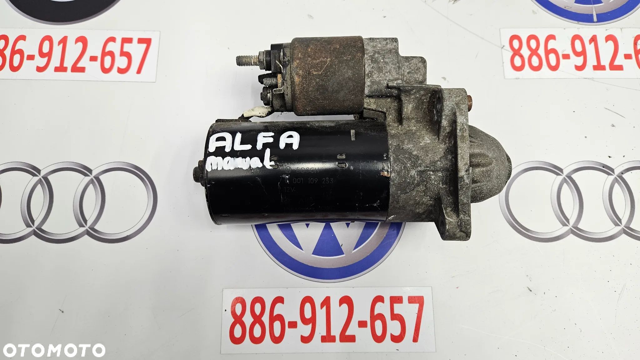 ALFA ROMEO 147 156 LIFT 1.9 16V JTD Rozrusznik 0001109253 BOSCH - 1