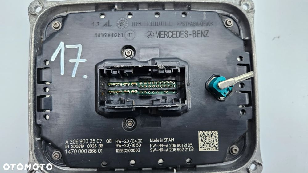 Mercedes C klasa W206 przetwornica LED Moduł 2069003507 - 3