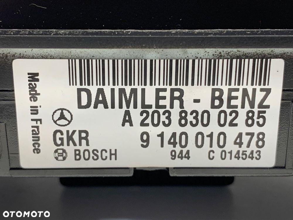 PANEL STEROWANIA NAWIEWU - 113.00 PLN - MERCEDES-BENZ KLASA C (W203) 2000 - 2007 C 220 CDI (203.006) - 5