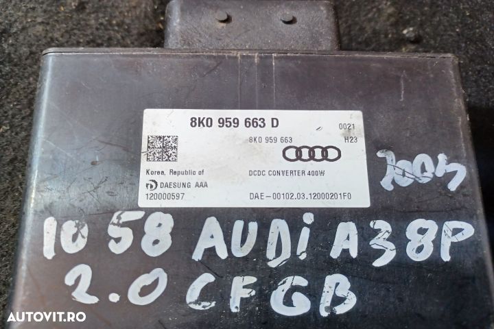 Modul stabilizator tensiune 8K0959663D 8K0959663D Audi A3 8P/8PA [2th - 3