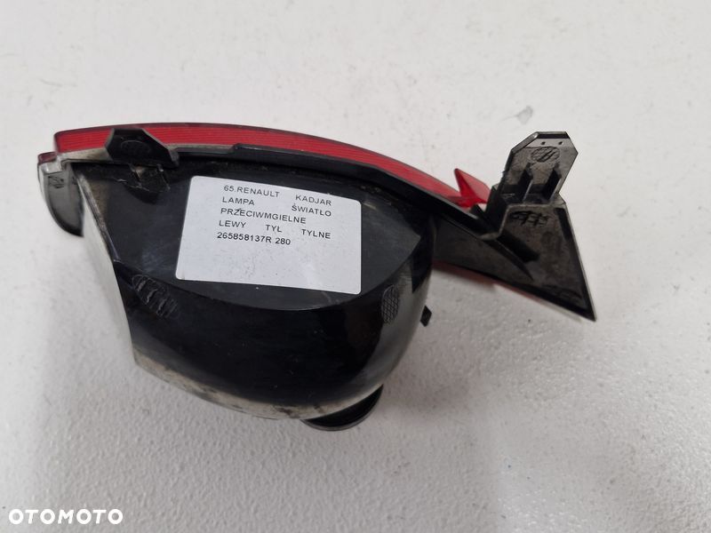 RENAULT KADJAR LAMPA ŚWIATŁO PRZECIWMGIELNE LEWY TYŁ LEWE TYLNE 265858137R - 8