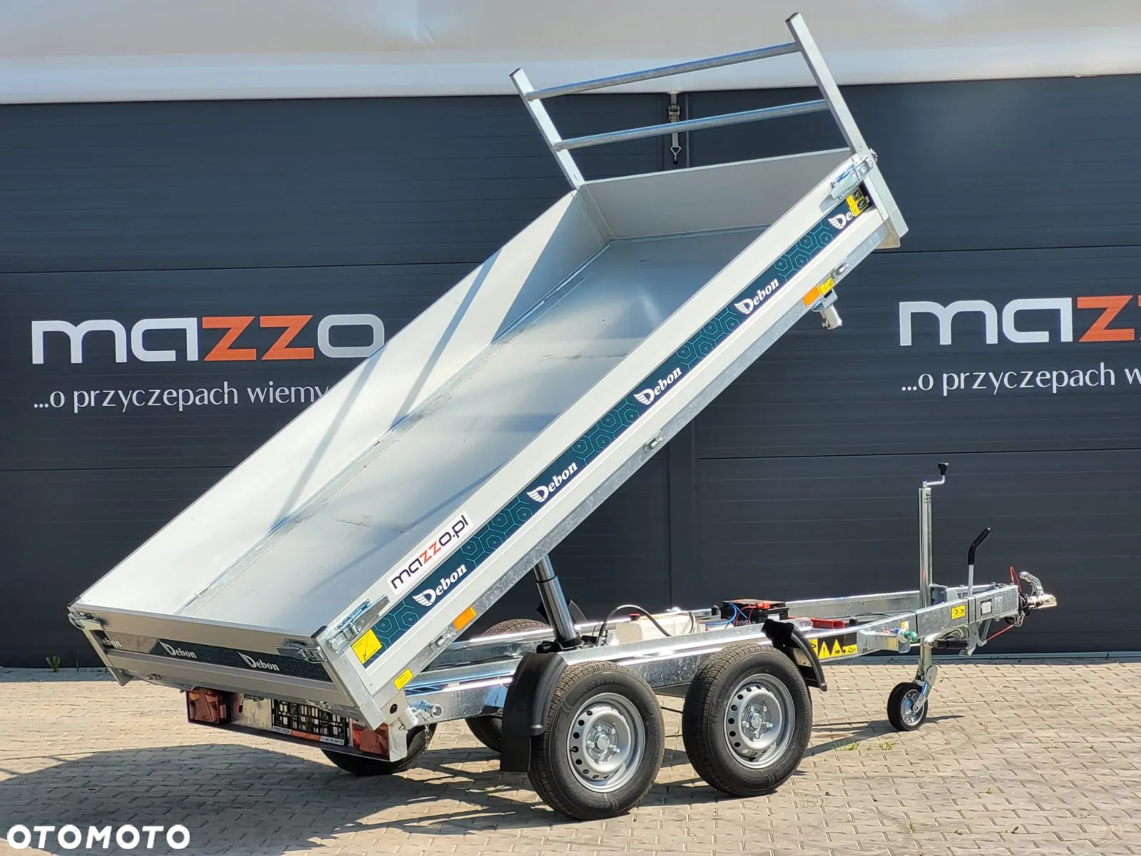 Debon Dostawa przyczepa wywrotka 306x180x30cm DMC2600kg POMPA ELEKTRYCZNA, WYWROT NA 3 STRONY - 7