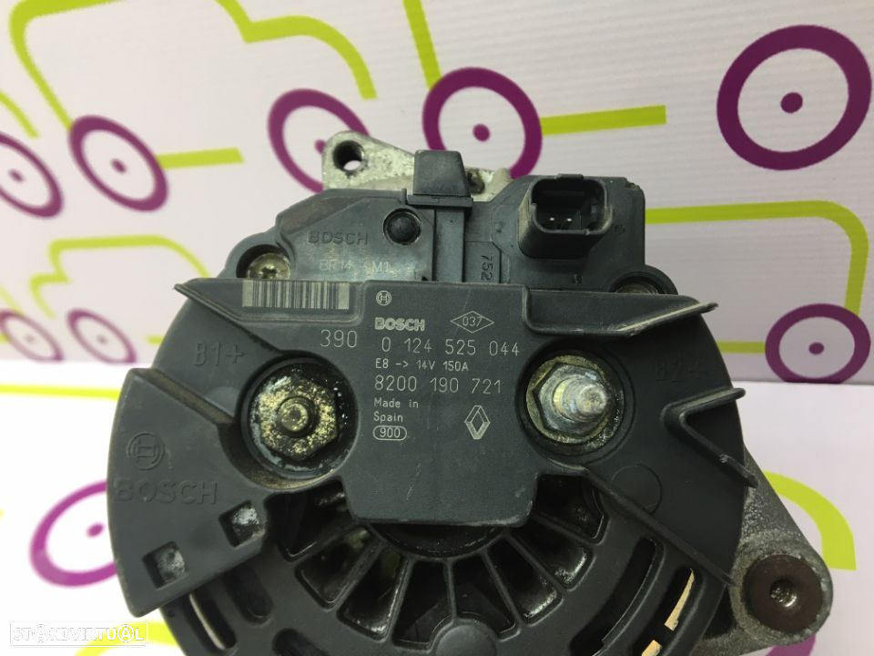 Alternador Renault Master  2.5D 80Cv de 2003 - Ref : 0124525044 - NO50072 - 3