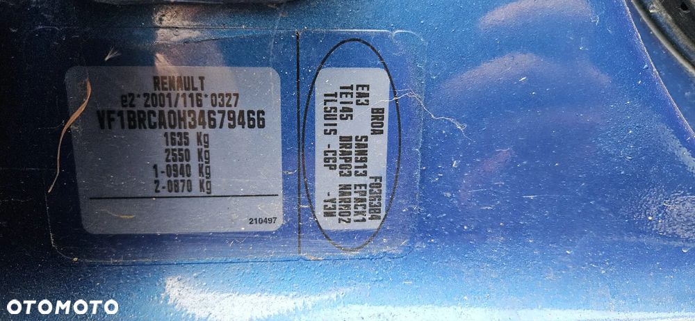 RENAULT CLIO III 05-09 1.4 K4J 780 - ZDERZAK TYL TYLNI TEI45 - 17