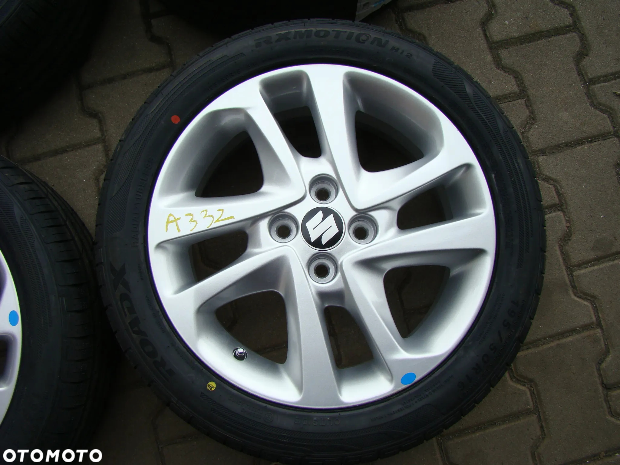 a332 4x100 Suzuki Swift Baleno 6jx16 opony lato niemontowane 195/50 - 3
