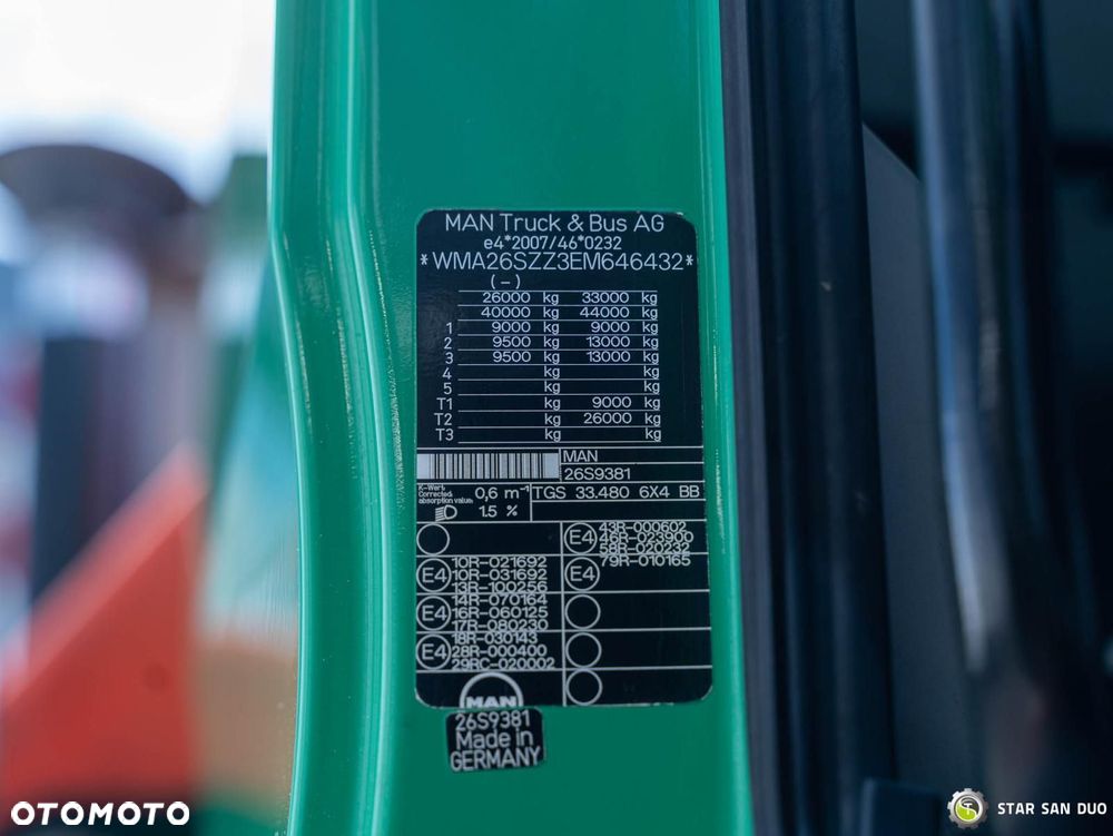 MAN TGS 33.480 6x4 PALFINGER PK 22002 HDS Żuraw Wywrotka Łyżka - 27