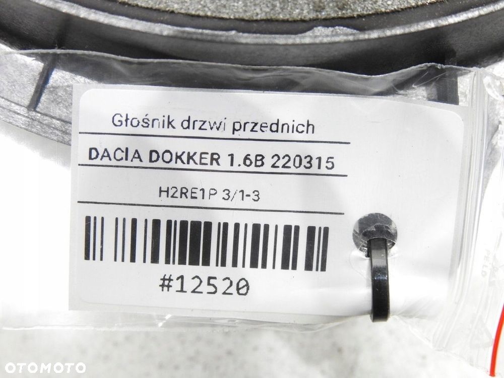 GŁOŚNIK PRZEDNI PRZÓD DACIA DOKKER - 7