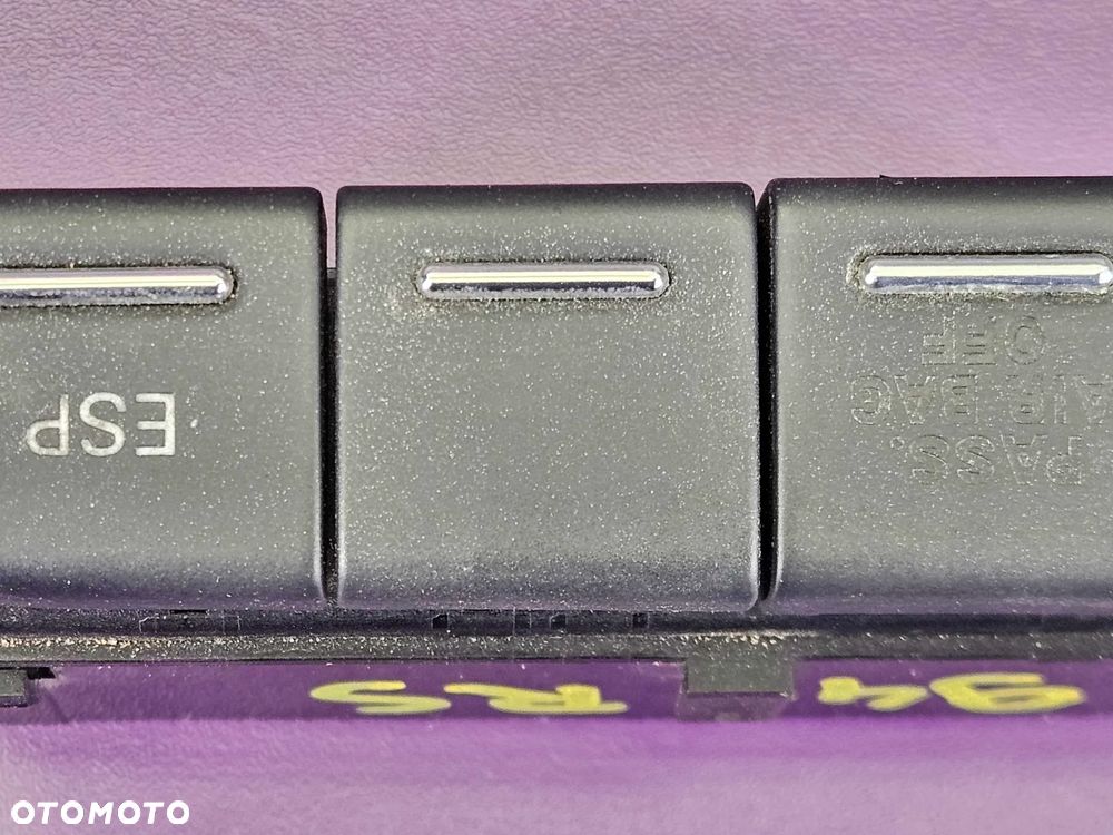 Panel Przycisk Włacznik Wyłącznik ESP Kontrolka Airbag Poduszek Zaślepka UK Angielskie Audi A4 B6 B7 - 9