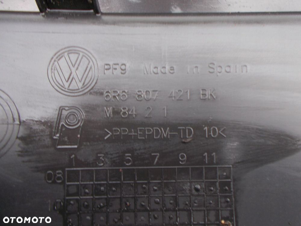 VW POLO 6R 08-14 6R6807421BK ZDERZAK TYŁ TYLNY PDC - 7