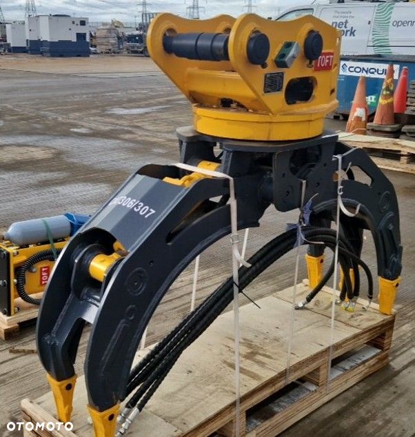 Chwytak hydrauliczny obrotowy sortujący wyburzeniowy kleszcze pięciopalczaste Toft 04G, 300kg CAT 306 CAT 307 NOWE!!! - 1