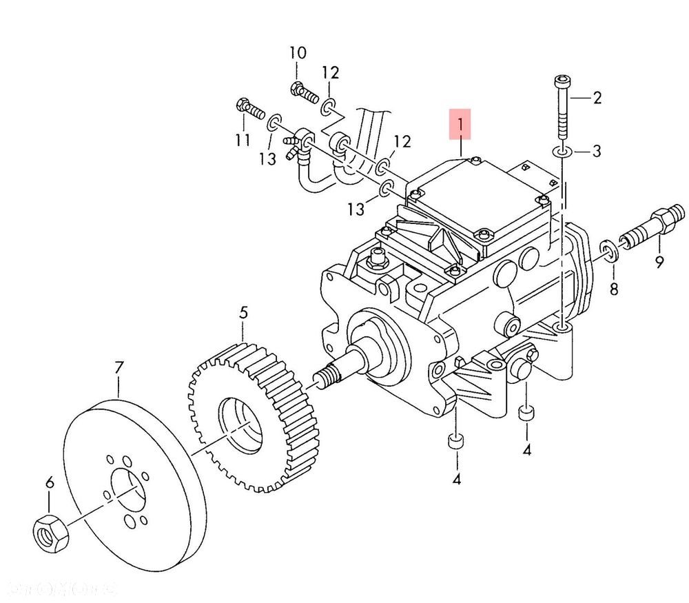 POMPA WTRYSKOWA VW PASSAT B5 2.5 TDI 059130106K 0470506038 PASSAT B5 - 2