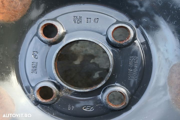 Janta tabla cu anvelopa 14 52910-B9100 52910-B9150 5JX14CH ET47 175/6 - 4
