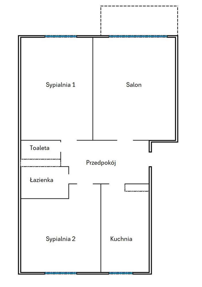 Słoneczne i przestronne mieszkanie 64,8 m² | 3 pokoje | Antoniuk