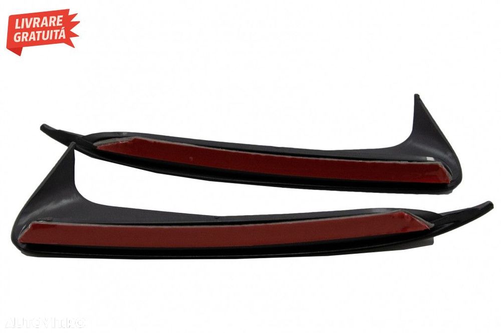 Ornamente bara Spate flapsuri Mercedes C Class W205 (2014-2020) Negru - 6