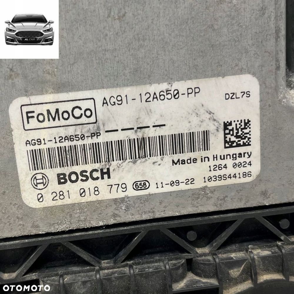 STEROWNIK SILNIKA 2.2 TDCI EURO 5 MONDEO MK4, S-MAX MK1 AG91-12A650-PP - 2