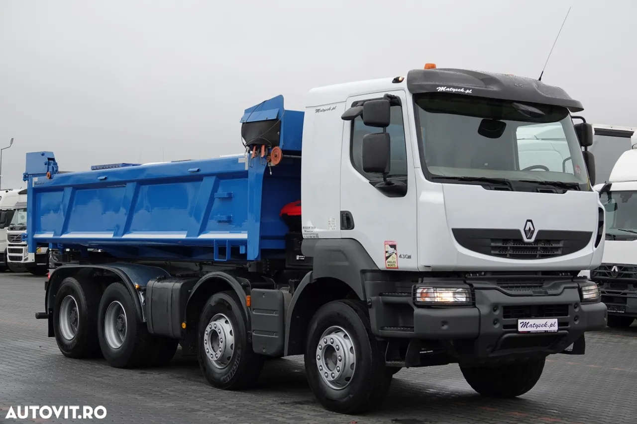 Renault KERAX 430 / 8x4 / BASCULANTE / HYDROBOARD / HYDROCLAP / BORDMATIC / EURO 5 EEV - 13
