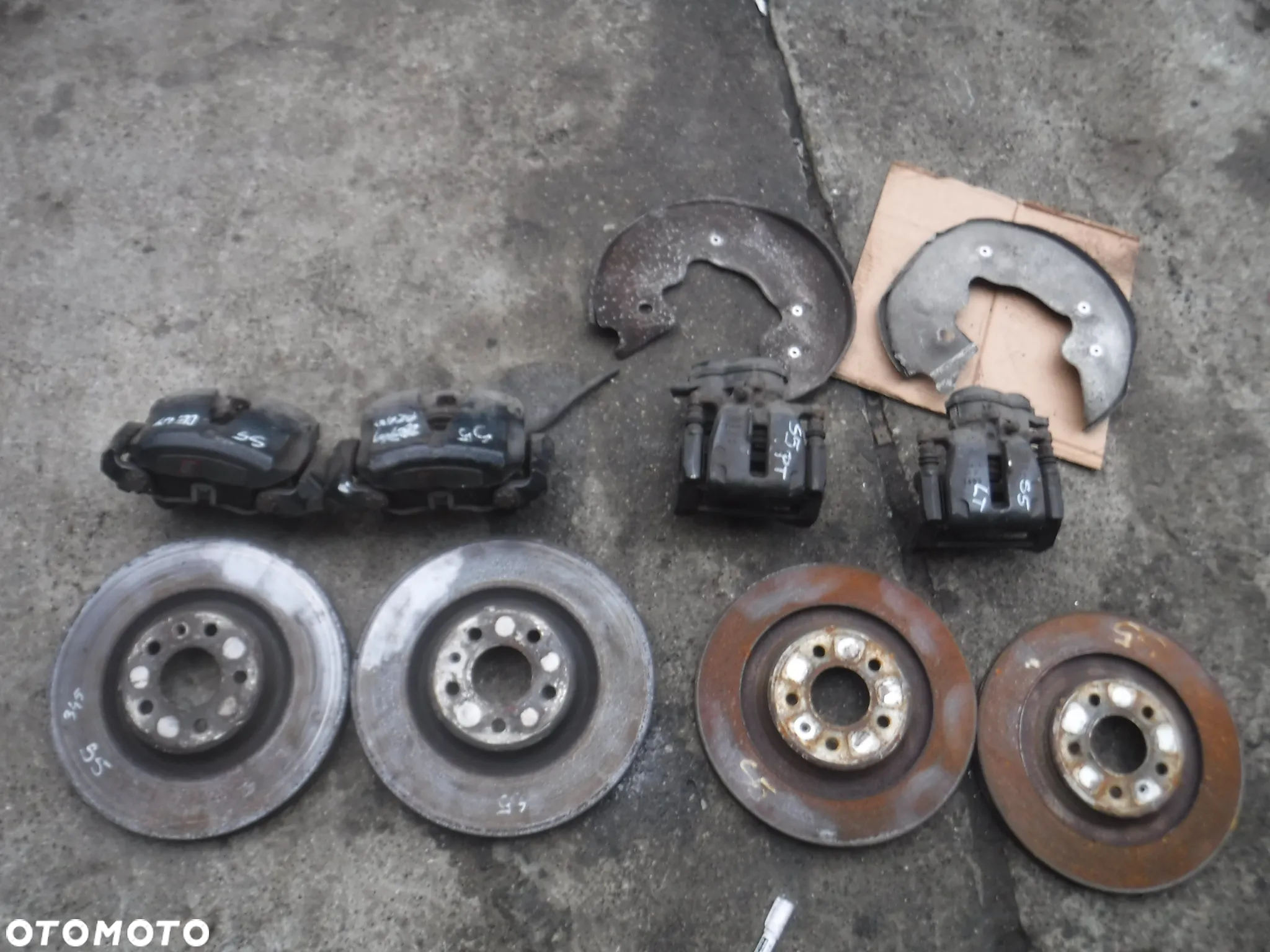Audi S5 A5 8T A4 S4 4.2 FSI swap hamulce tarcze zaciski przod 345mm tyl 330mm zacisk - 7