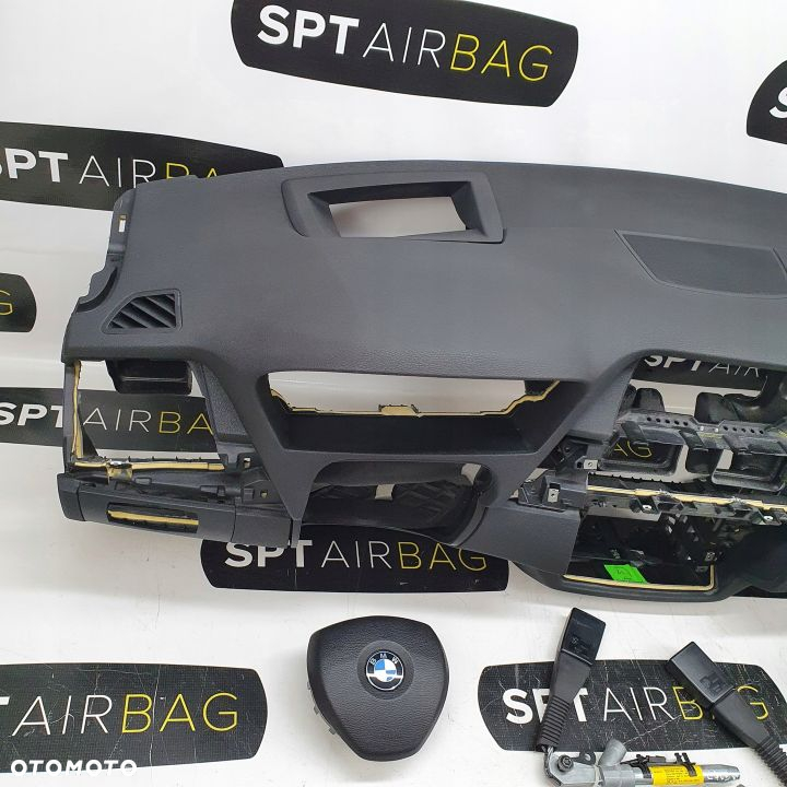 X5 E70 DESKA ROZDZIELCZA KONSOLA KOKPIT PULPIT PODUSZKI AIRBAG AIR BAG NAPINACZE KIT SET - 2