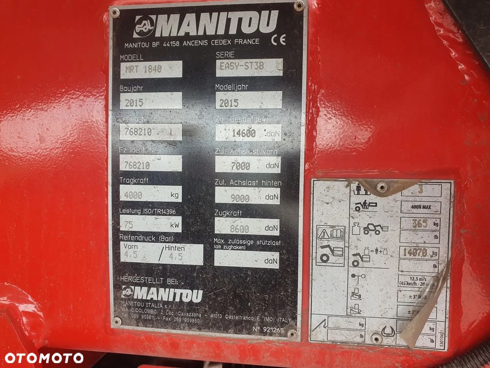 Manitou MRT 1840 P352 - 13