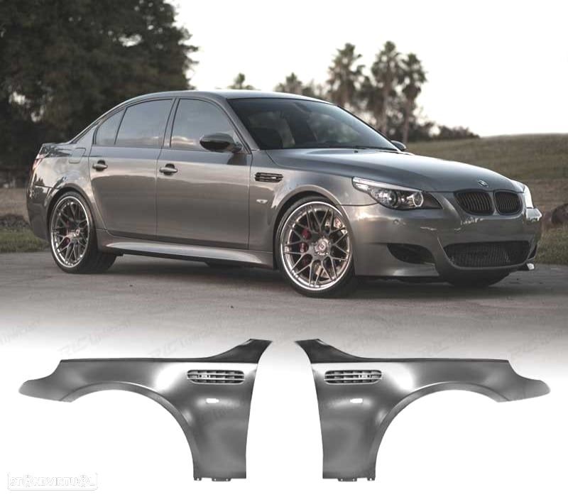KIT DE 2 GUARDA-LAMAS BMW E60 E61 LOOK M5 DIREITA ESQUERDA - 1