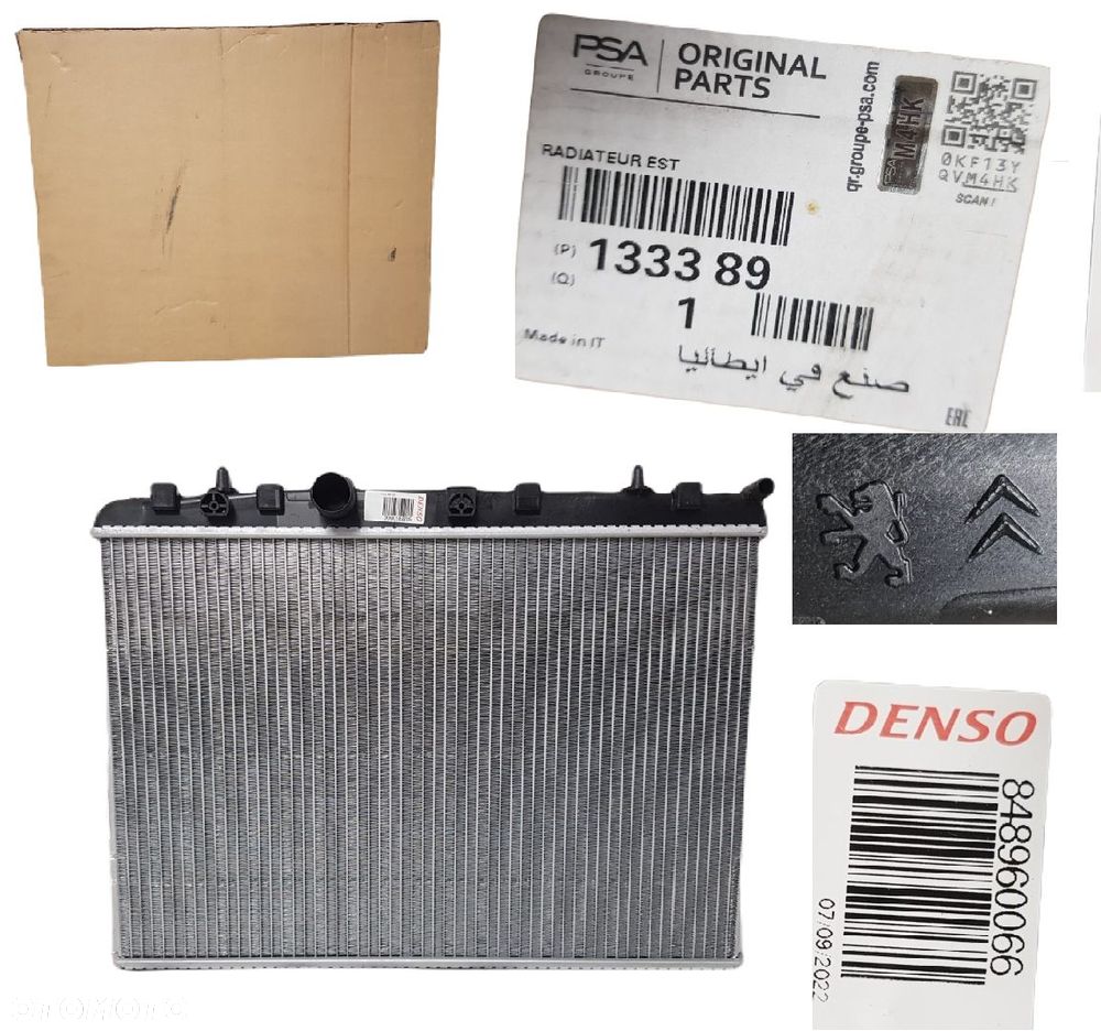FABRYCZNIE NOWA ORYGINALNA CHŁODNICA WODY OPEL CITROEN PEUGEOT 873460200 133389