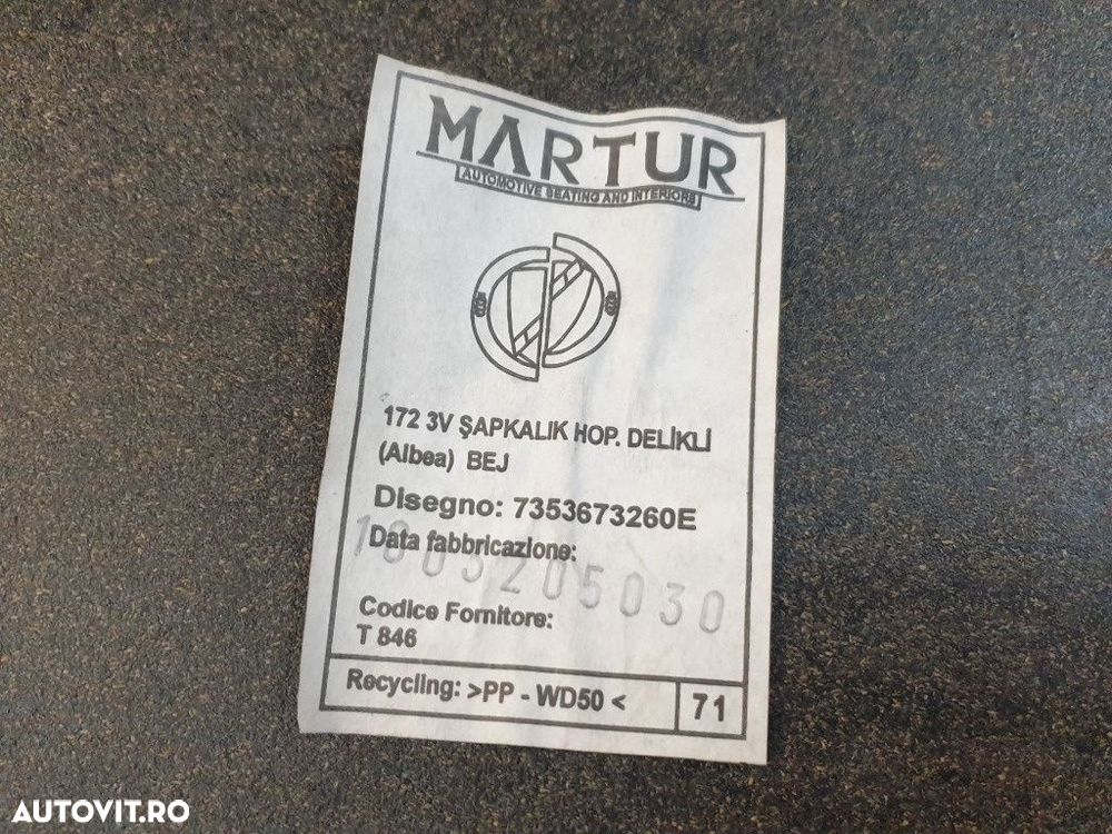 Polita portbagaj cu boxe FIAT Albea [ 2002 - 2012 ] 7353673260E - 3